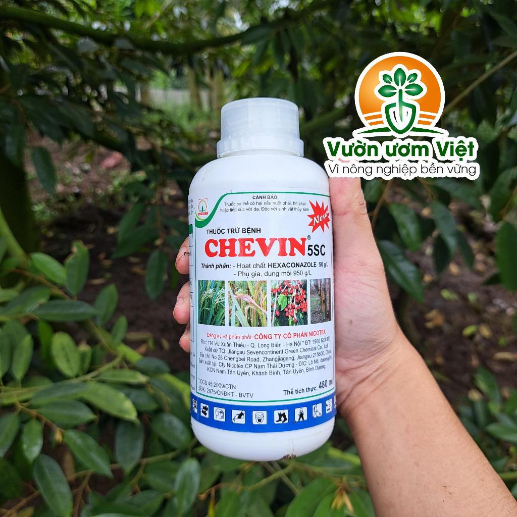 Thuốc trừ bệnh Chevin 5SC - chuyên trị bệnh phổ rộng trên lá - nguyên liệu cao cấp nhất - 450ml