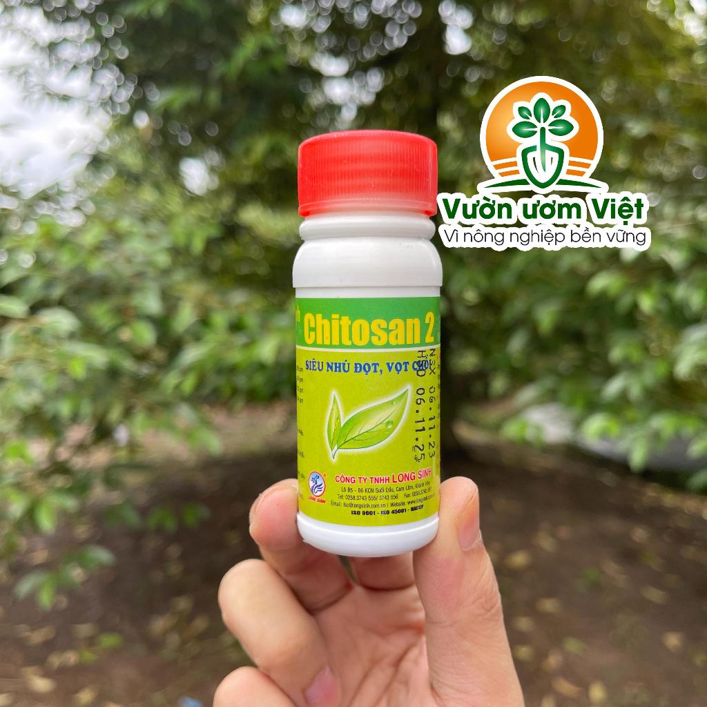 Phân bón hỗn hợp Chitosan 2 - kích ra đọt, xanh to dày lá, đẹp màu cây trồng, cây sáng đẹp