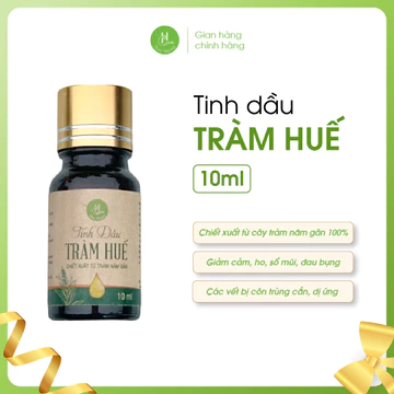 Tinh dầu tràm Huế nguyên chất Thao Huong 10ml, chiết xuất từ tràm năm gân, an toàn cho mẹ và bé
