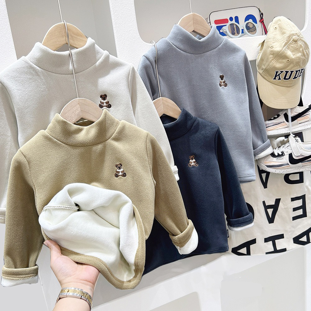 Áo giữ nhiệt KACADY KIDS cao cổ cho bé siêu ấm lót lông mềm mịn thu đông 2026 mẫu mới