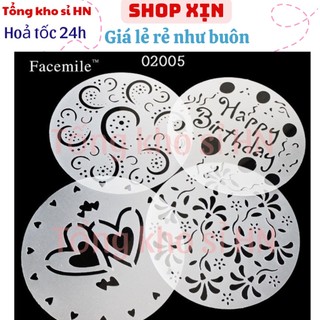 Sét 4 tấm rắc trang trí mặt bánh kem/tiramisu,mặt mô hình đất sét/diy