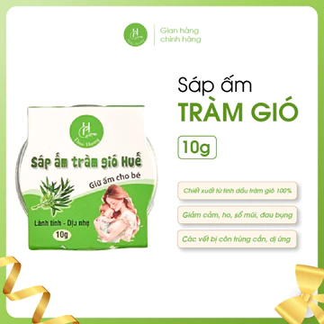 Sáp giữ ấm cho bé Thao Huong 10g, sáp ấm từ tinh dầu tràm gió giữ ấm cho bé, giảm ho và ngạt mũi