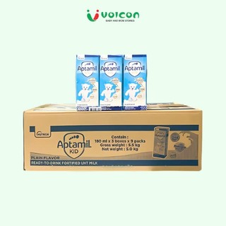 THÙNG Sữa pha sẵn Aptamil Kid 110ml (12 lốc)/180ml (9 lốc) trẻ từ 1 tuổi Phát Triển Toàn Diện