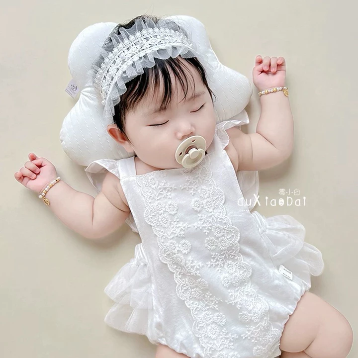 Váy body chip tiểu thư đầy tháng/ thôi nôi cho bé gái chất cotton – 5