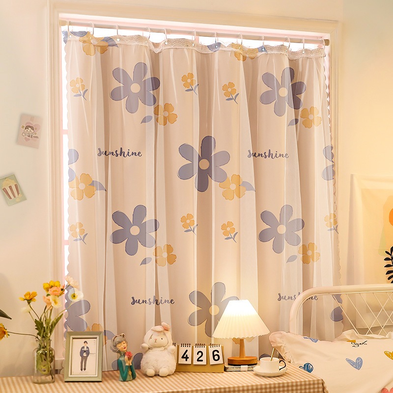 Rèm cửa dán+ treo tường chống nắng, rèm cửa trang trí cửa sổ 2 trong 1 vừa dán vừa treo