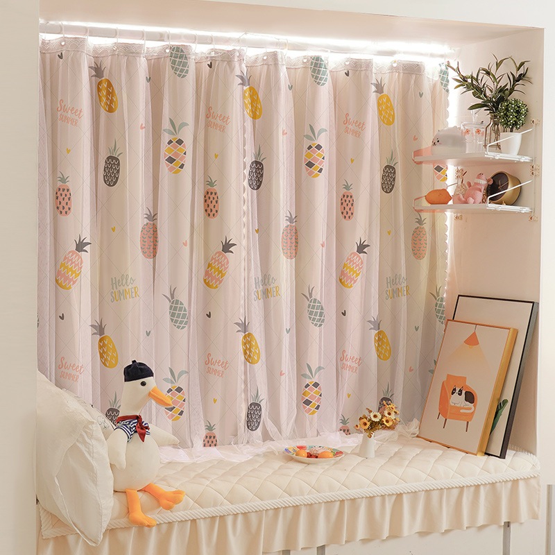 Rèm cửa dán+ treo tường chống nắng, rèm cửa trang trí cửa sổ 2 trong 1 vừa dán vừa treo