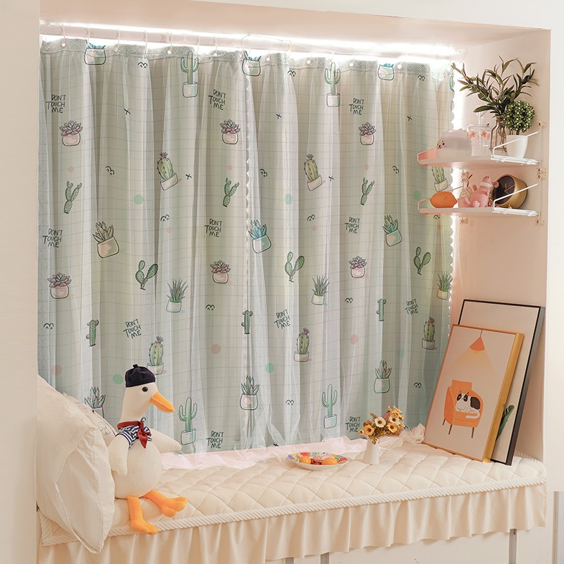 Rèm cửa dán+ treo tường chống nắng, rèm cửa trang trí cửa sổ 2 trong 1 vừa dán vừa treo
