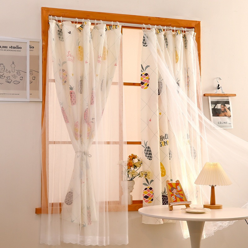 Rèm cửa dán+ treo tường chống nắng, rèm cửa trang trí cửa sổ 2 trong 1 vừa dán vừa treo