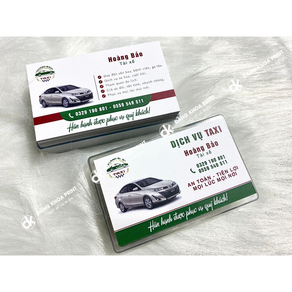 [THIẾT KẾ THEO YÊU CẦU] In card visit, name card, danh thiếp giấy C300 cán mờ 2 mặt dày dặn