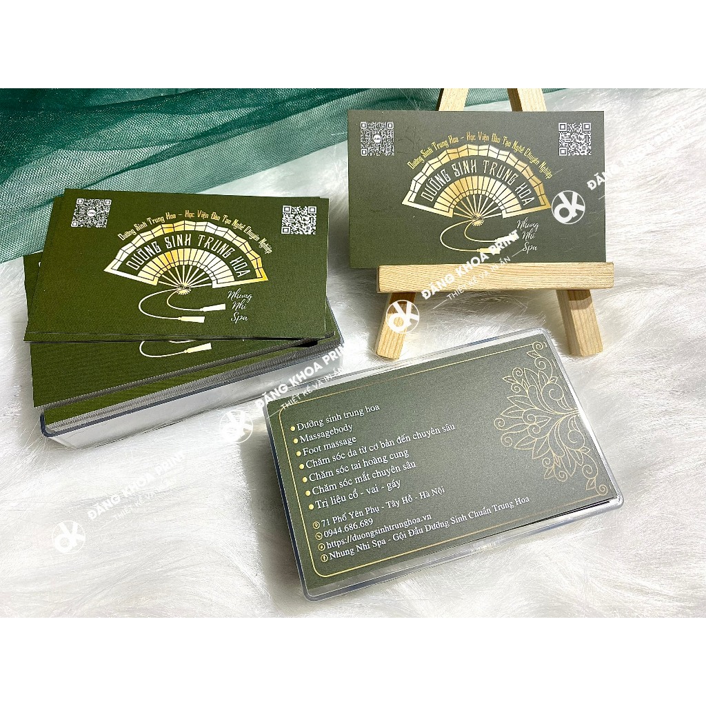 [THIẾT KẾ THEO YÊU CẦU] In card visit, name card, danh thiếp giấy C300 cán mờ 2 mặt dày dặn