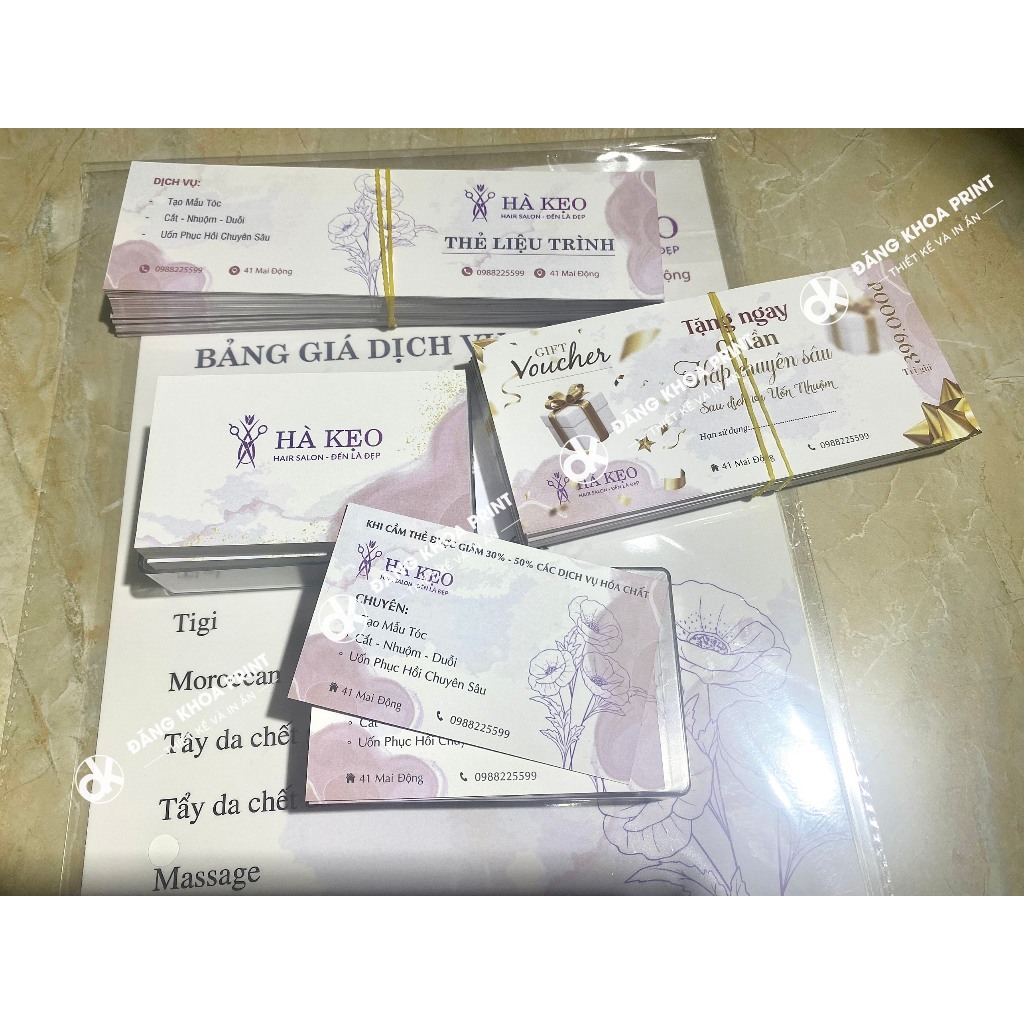 [THIẾT KẾ THEO YÊU CẦU] In card visit, name card, danh thiếp giấy C300 cán mờ 2 mặt dày dặn