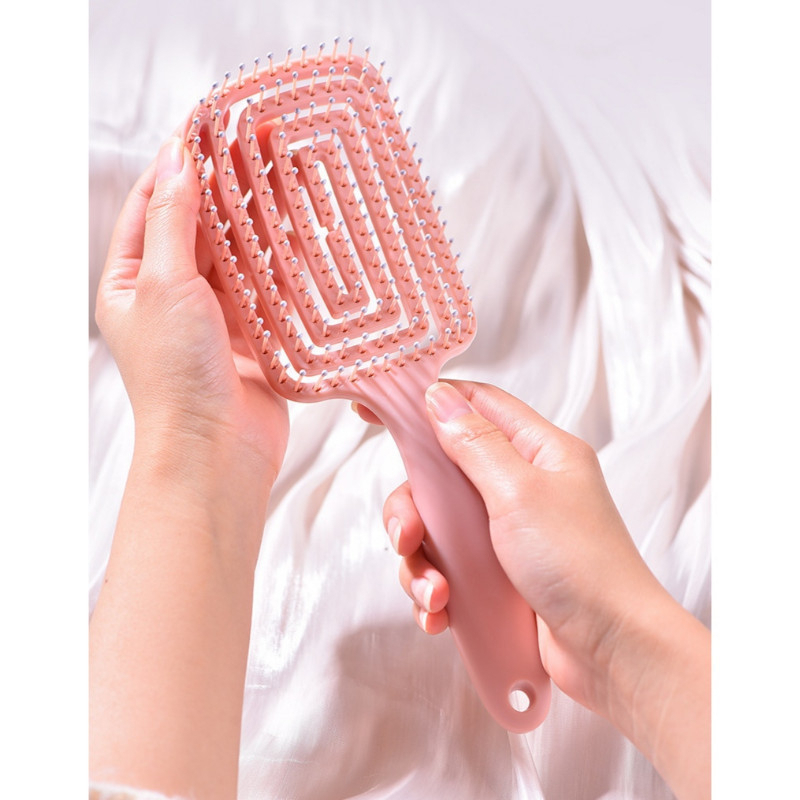 Lược Chải Tóc, Lược gội đầu, Lược xoắn Mát Xa Da Đầu Hình Tròn Tiện Dụng HQC100