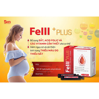 Fe III Plus – Viên Bổ Sung Sắt, Acid Folic, Vitamin Và Khoáng Chất Cho Cơ Thể Hộp 4 Vỉ X 5 Ống