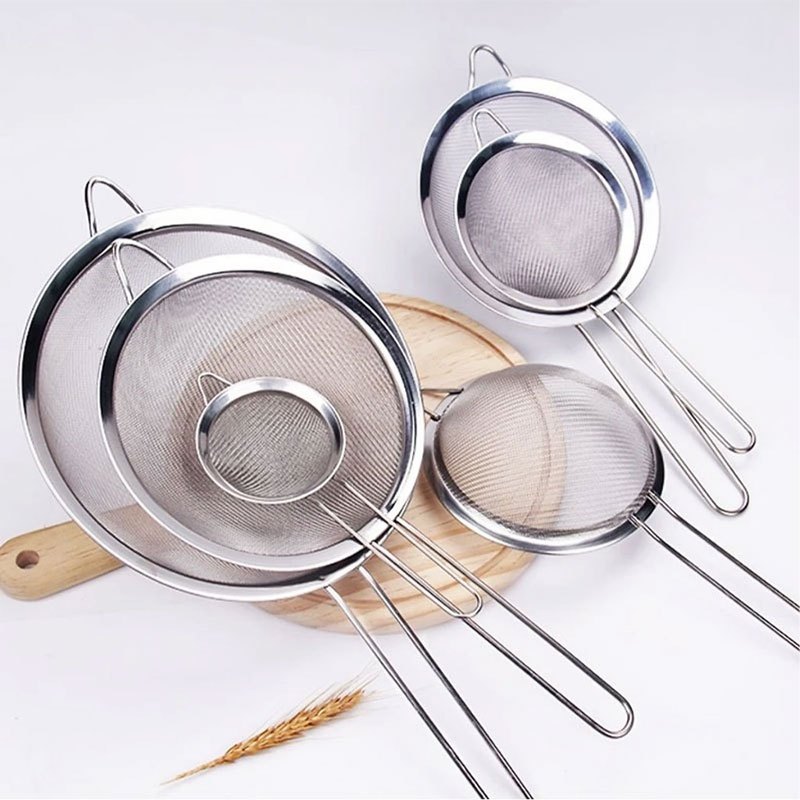Vợt Rây lọc hạt chanh - Rây lọc trà - Rây lọc bột chất liệu Inox