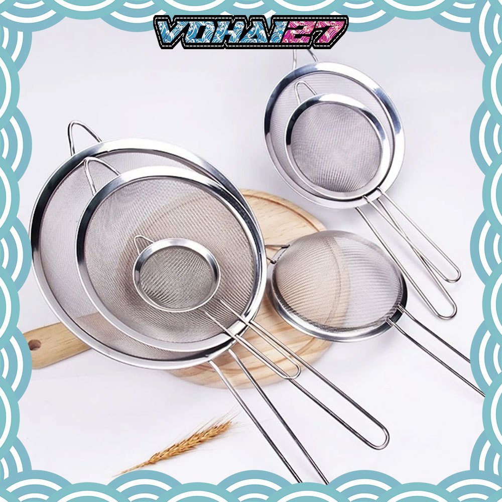 Vợt Rây lọc hạt chanh - Rây lọc trà - Rây lọc bột chất liệu Inox