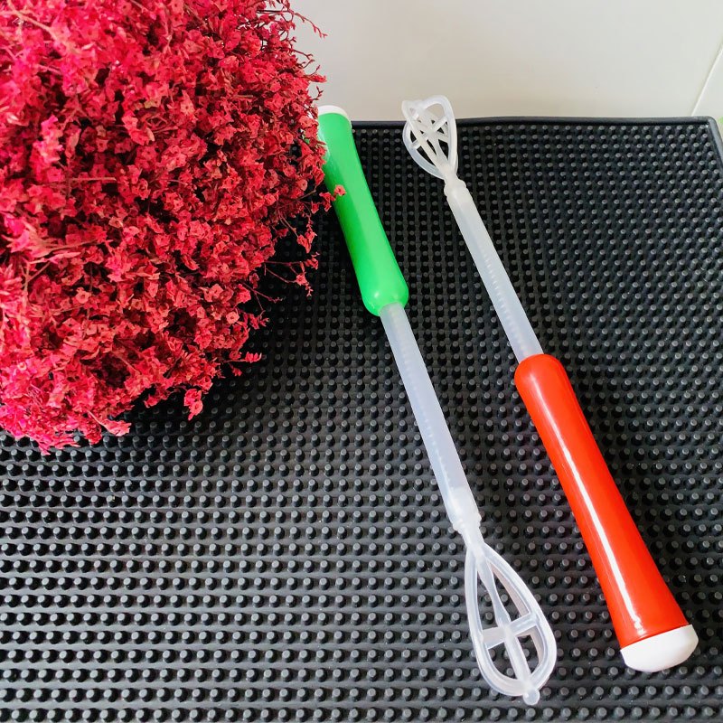 Cây đánh bọt cà phê lò xo bằng nhựa , cây đánh trứng bằng nhựa lò xo bằng tay ( Giao màu ngẫu nhiên )