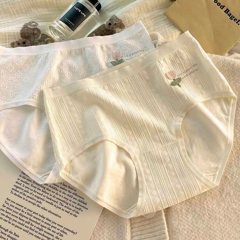QUẦN LÓT COTTON DỆT KIM THÊU HOA 🌺 8331