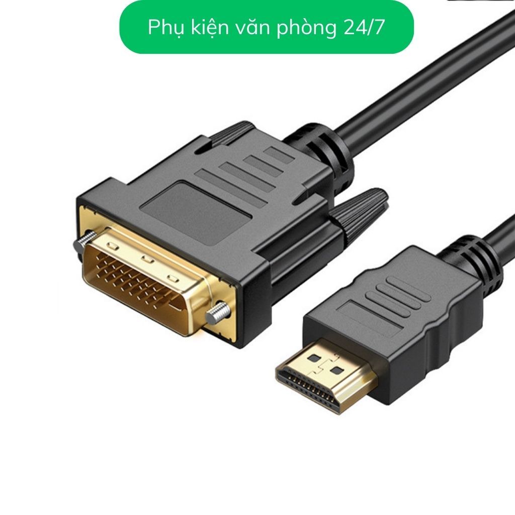 Dây cáp màn hình DVI to HDMI cao cấp dài 1,5m, 3m, greenkeycap ...