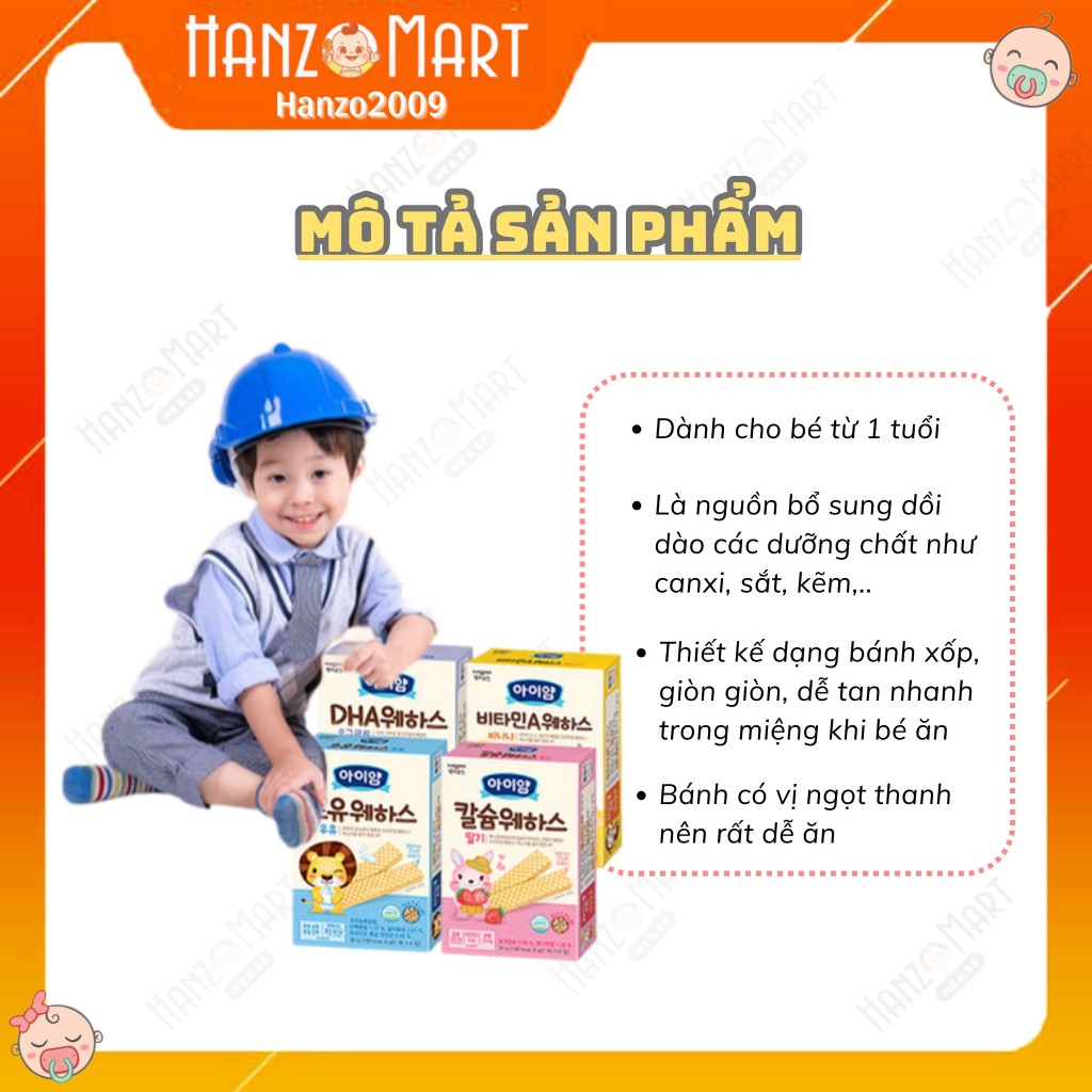 Bánh Ăn Dặm cho bé xốp ildong Hàn Quốc cho bé 7m+