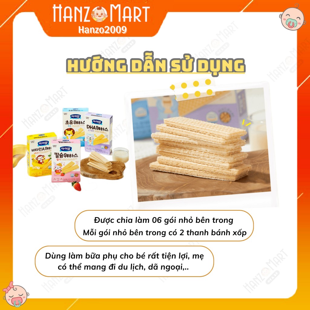 Bánh Ăn Dặm cho bé xốp ildong Hàn Quốc cho bé 7m+
