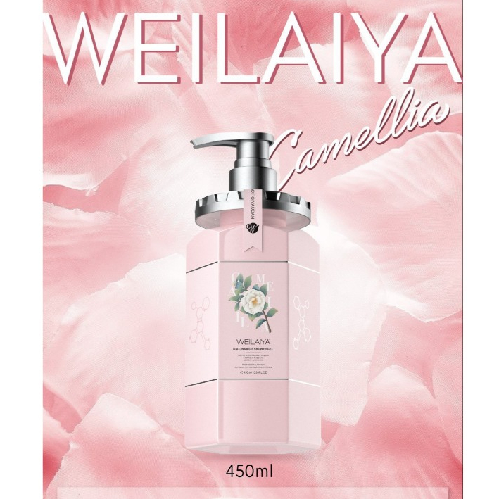 Ảnh Sữa tắm trắng da, làm sạch da toàn thân Niacinamide Weilaiya thơm lâu phù hợp cho mọi loại da 450ml new 1