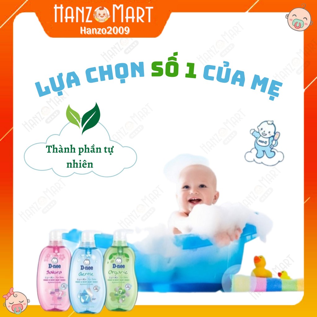 Sữa tắm gội cho bé Dnee cho bé từ sơ sinh 380ml