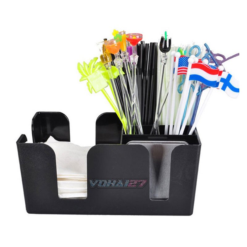 Kệ Đựng Ống Hút Hình Chữ Nhật, Kệ Úp Ly Nhiều Ngăn- Nhựa cao cấp, đảm bảo độ bền, dễ vệ sinh