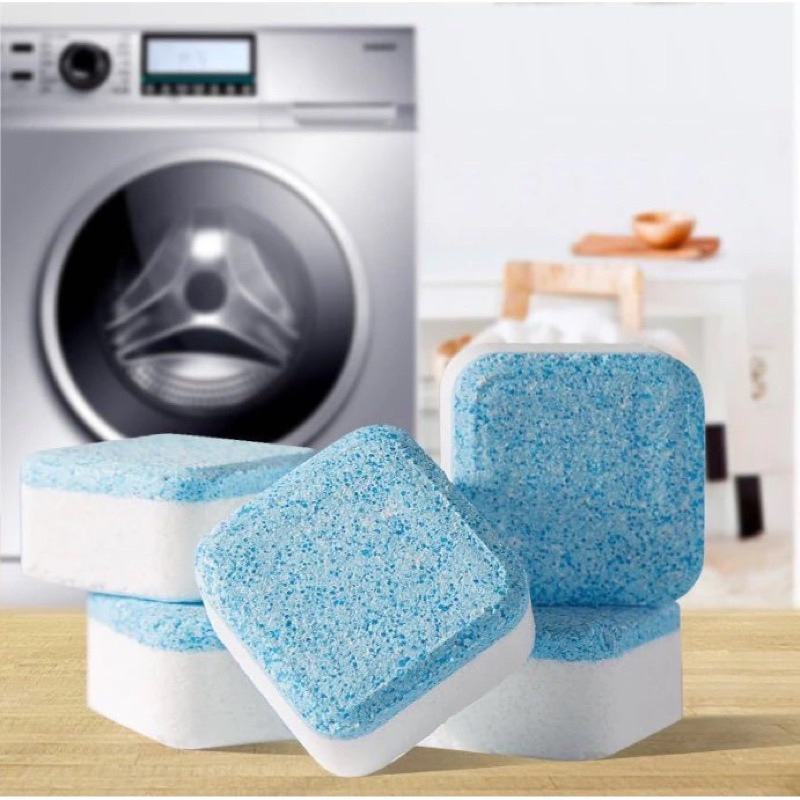 Hộp 12 Viên Tẩy Lồng Máy Giặt, Vệ Sinh Máy Giặt, Loại Bỏ Cặn Bẩn Hiệu Quả