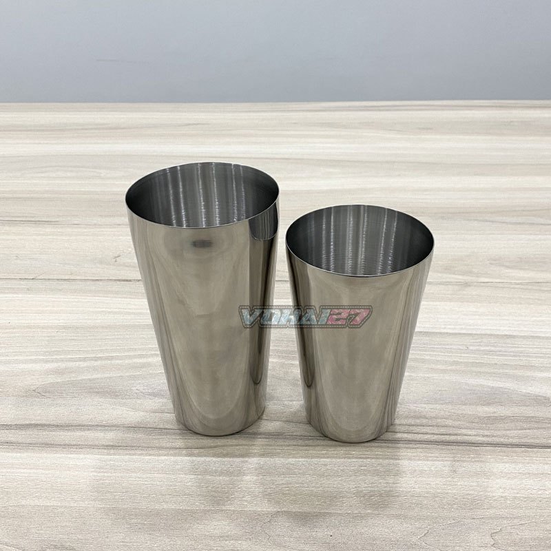 Bình Pha Chế BOSTON Shaker 2 Mảnh Chất Liệu Inox loại 1 đáy - Bình Lắc Pha Chế Cocktail