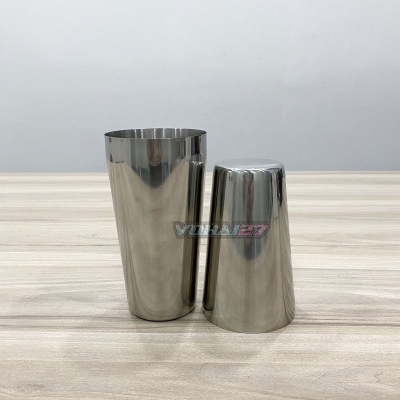 Bình Pha Chế BOSTON Shaker 2 Mảnh Chất Liệu Inox loại 1 đáy - Bình Lắc Pha Chế Cocktail
