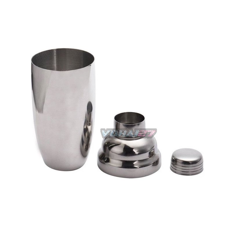 Bình lắc Shaker pha chế cocktail chất liệu inox loại dày (350 - 550 - 750 ml)