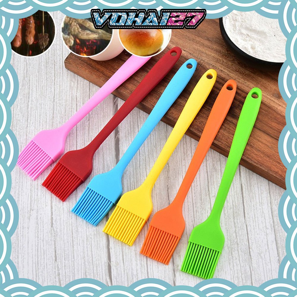 Cọ Silicon Quét Dầu, Ướp Gia Vị - Chổi Silicone Phết Bơ Làm Bánh (Loại Cán Đúc Liền)