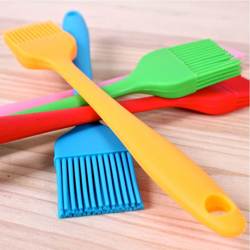 Cọ Silicon Quét Dầu, Ướp Gia Vị - Chổi Silicone Phết Bơ Làm Bánh (Loại Cán Đúc Liền)