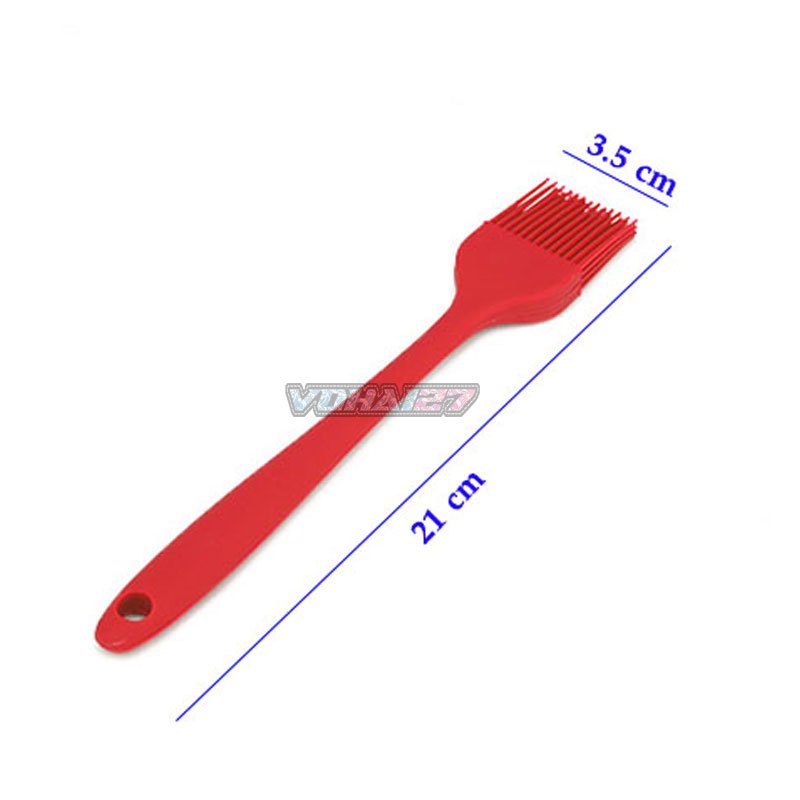 Cọ Silicon Quét Dầu, Ướp Gia Vị - Chổi Silicone Phết Bơ Làm Bánh (Loại Cán Đúc Liền)