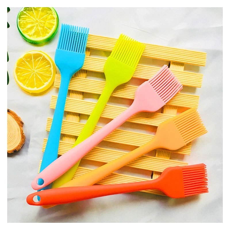Cọ Silicon Quét Dầu, Ướp Gia Vị - Chổi Silicone Phết Bơ Làm Bánh (Loại Cán Đúc Liền)