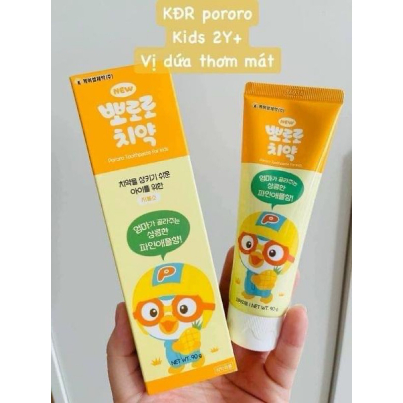 Kem đánh răng Pororo Hàn quốc 90gr cho bé
