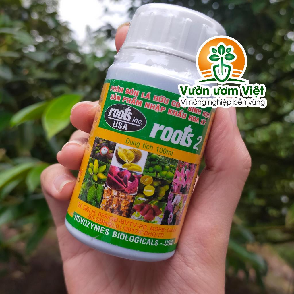 Phân bón lá Roots 2 - kích thích ra rễ cực mạnh, cải tạo đất trồng, tăng sức đề kháng - 100ml
