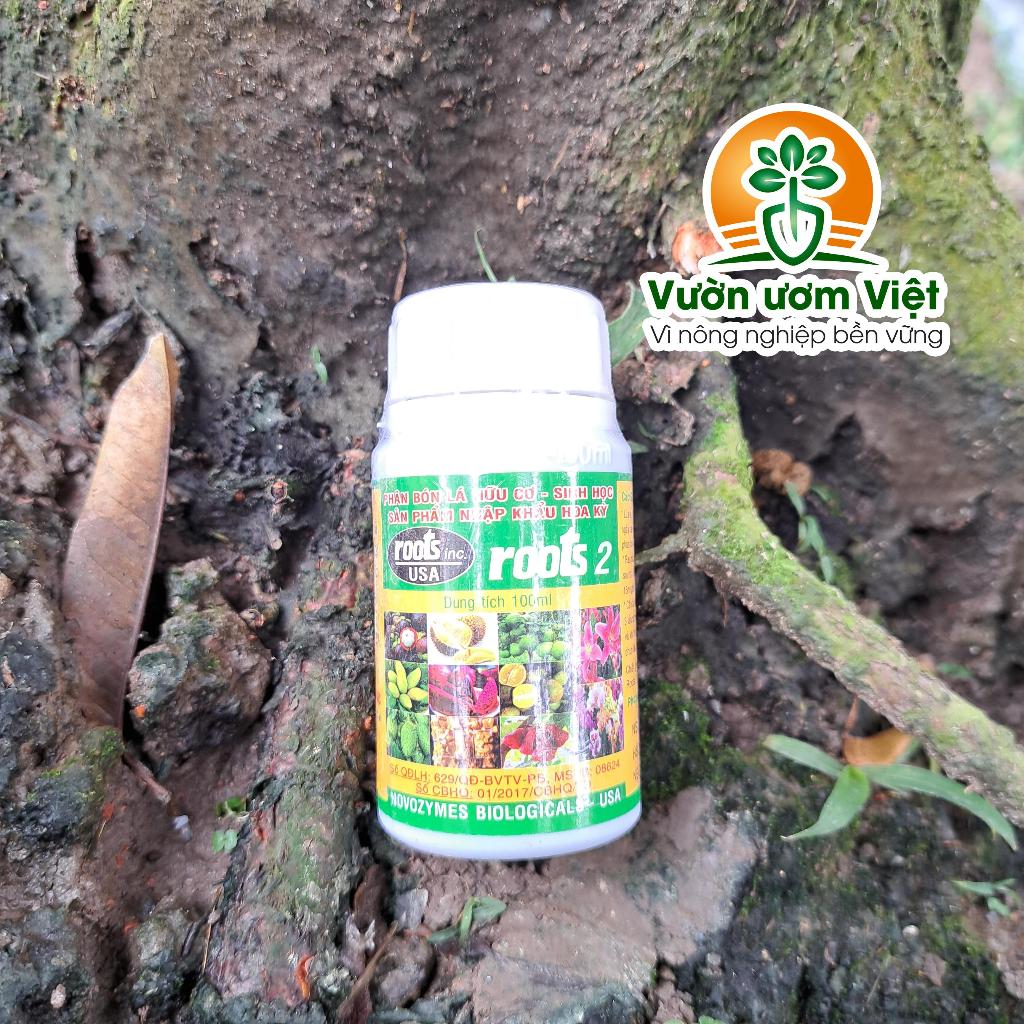 Phân bón lá Roots 2 - kích thích ra rễ cực mạnh, cải tạo đất trồng, tăng sức đề kháng - 100ml