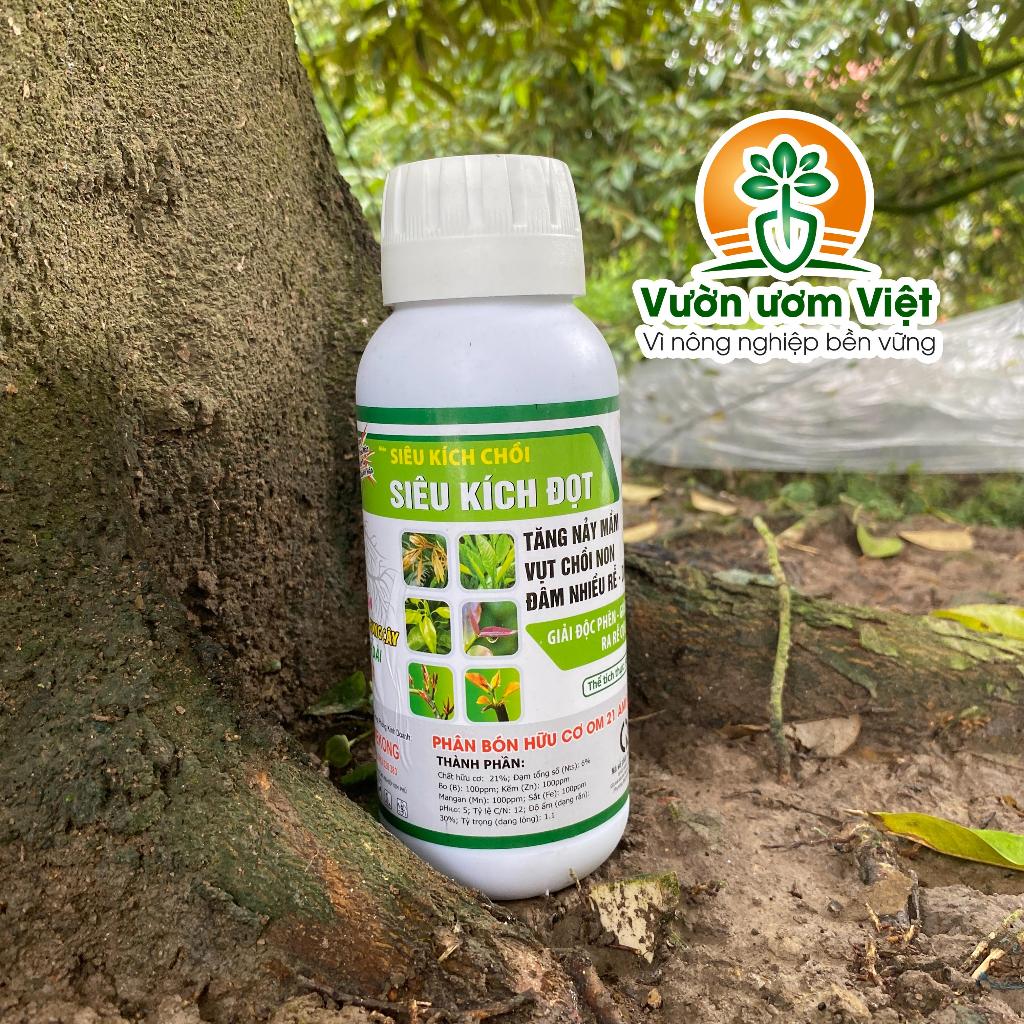 SIÊU KÍCH ĐỌT - bung đọt cực nhanh, thúc lá to, xanh dày, dưỡng bộ lá hoàn thiện, phục hồi lá suy