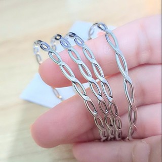 Bộ 7 chiếc ximen inox Có Khoá không đen không gỉ Trang sức Bé Heo M3