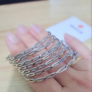 Bộ 7 chiếc ximen inox Có Khoá không đen không gỉ Trang sức Bé Heo M3