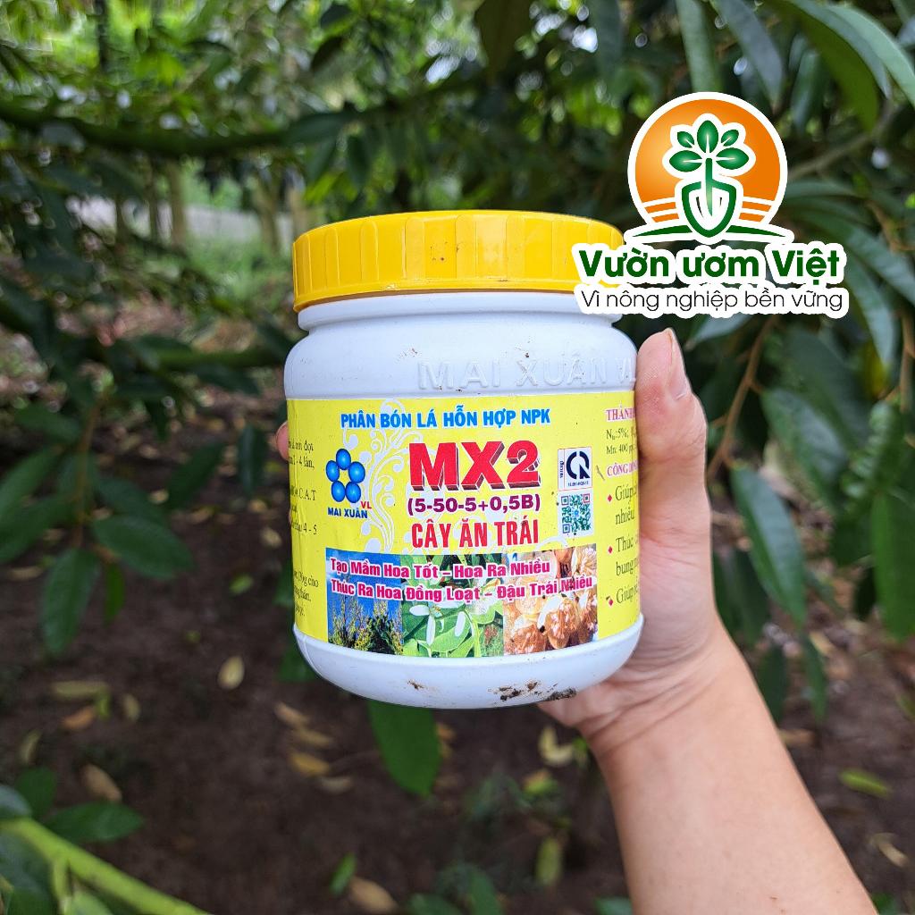 Phân bón MX2 tạo mầm hoa, thúc ra hoa cực mạnh, đồng loạt, chống rụng hoa, rụng trái non - 400g
