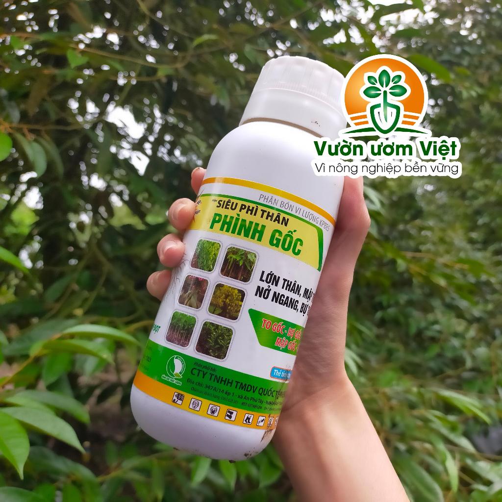Phân bón lá Siêu phì thân Phình gốc - tăng kích thước gốc cực mạnh, kích thích sinh trưởng cực mạnh