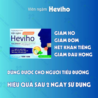 Viên ngậm Heviho  - Hỗ trợ giảm ho từ thảo dược
