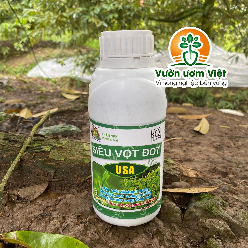 Phân bón Siêu Vọt Đọt USA - ra đọt hiệu quả tức thời, lá xanh bóng mượt, chồi non mập mạp, tươi tốt