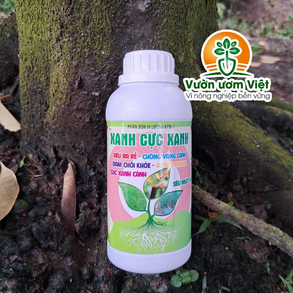 Phân bón lá Xanh Cực Xanh - dưỡng bộ lá xanh mướt, chống vàng lá, giúp lá đẹp màu, tươi tốt - 500ml
