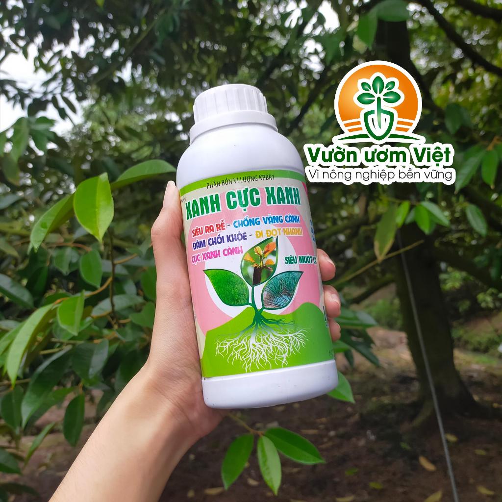 Phân bón lá Xanh Cực Xanh - dưỡng bộ lá xanh mướt, chống vàng lá, giúp lá đẹp màu, tươi tốt - 500ml
