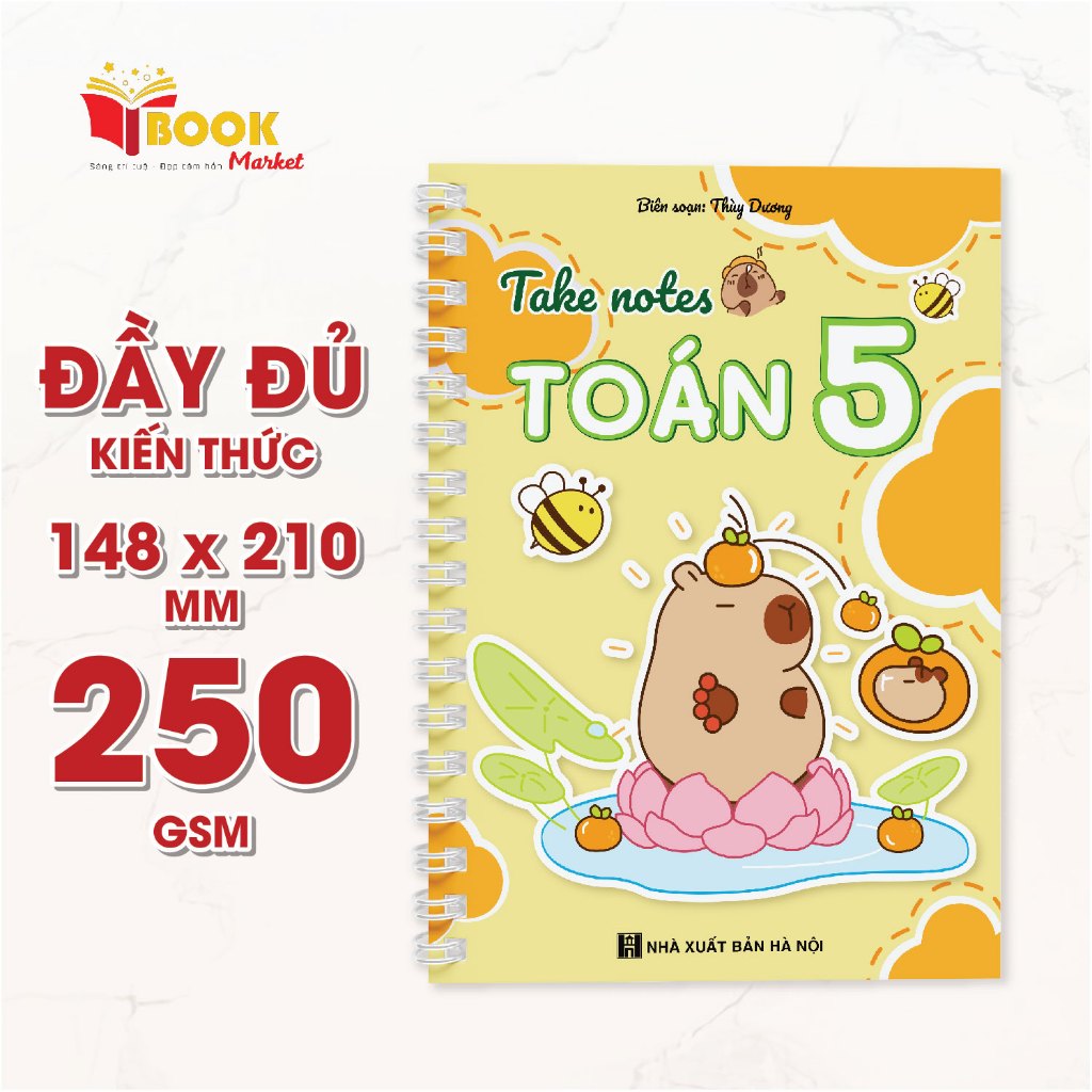 Sổ Giấy Lò Xo Take Note Toán 5 BOOK MARKET cỡ A5 (Phiên Bản Mới Nhất ...