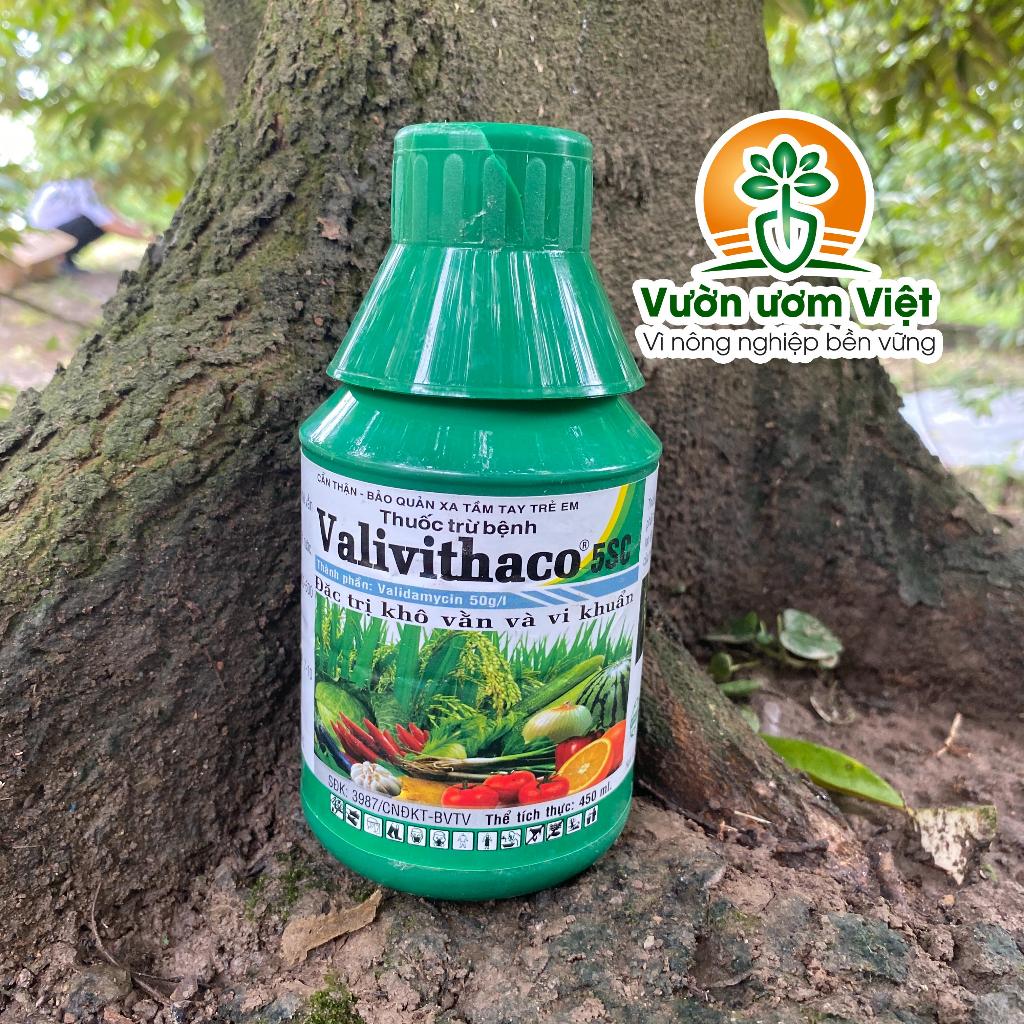 Thuốc trừ bệnh Valivithaco 5SC - trị nấm bệnh, vi khuẩn hại cây trồng - 450ml
