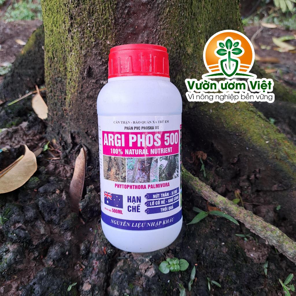 Phân bón Agri Fos 500 - trị thối thân, xì mủ, thối rễ, lở cổ rễ, thối trái dưỡng rễ khỏe mạnh -500ml
